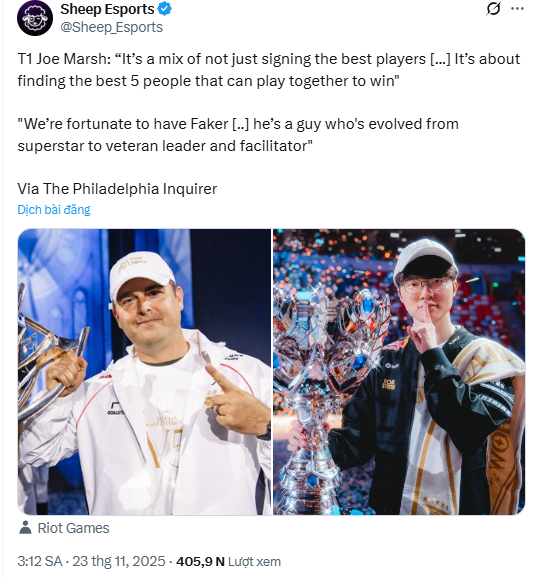 Một huyền thoại Esports khác cũng "dứt tình" với T1, CEO đội tuyển lại có phát biểu "khó hiểu"- Ảnh 3. Một huyền thoại Esports khác cũng "dứt tình" với T1, CEO đội tuyển lại có phát biểu "khó hiểu"- Ảnh 3.