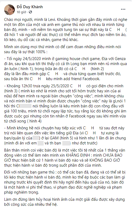Levi từng bị dụ "bán" bùa lợi Rồng giá hàng trăm triệu