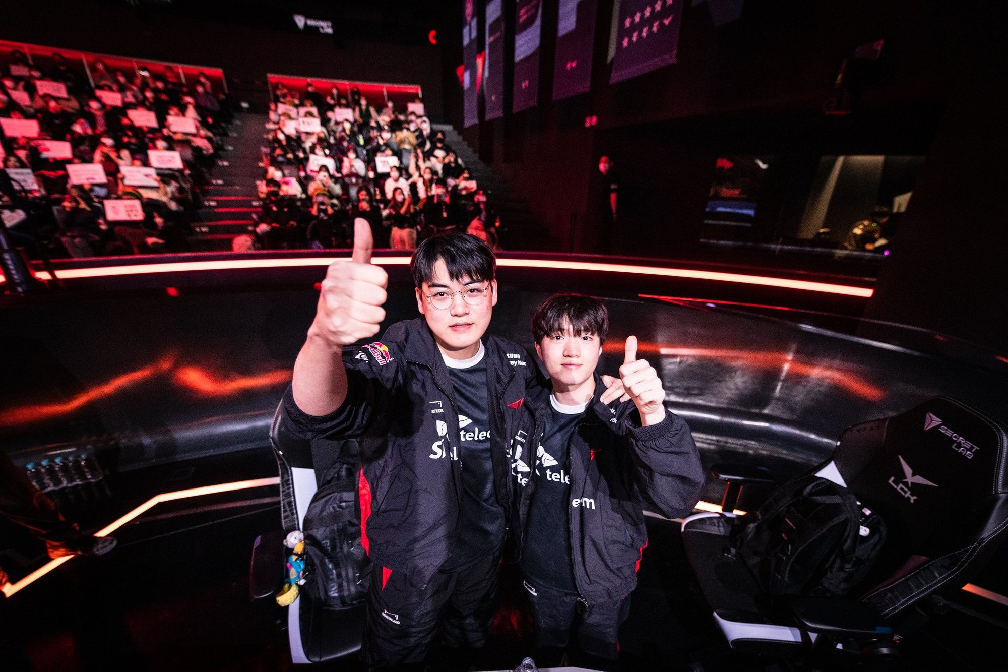 Cặp Gumayusi - Keria có thể xem là nhân tố quan trọng giúp T1 bay cao - nguồn: LoL Esports