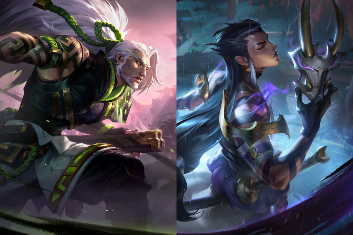 Yasuo (trái) nhìn lớn tuổi hơn anh trai mình - Yone rất nhiều