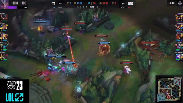 Soi lại trận T1 - JDG, hóa ra tình huống "thần sầu" của Faker là sự hoàn hảo của cả 5 thành viên T1 - Ảnh 5.