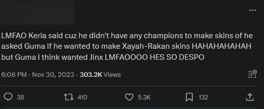 Có ý kiến cho biết Keria từng rủ Gumayusi làm skin Xayah - Rakan nhưng Gumayusi đã chọn Lux