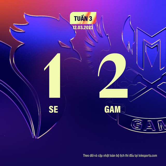 GAM đã giành chiến thắng trước SE trong trận đối đầu mới đây của 2 đội - nguồn: Fanpage VCS