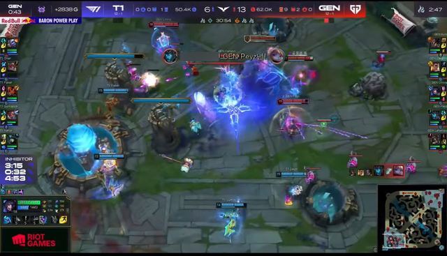 Trong cả 2 ván thì T1 không thể chống trả gì được một khi Gen.G đã kiểm soát thế trận