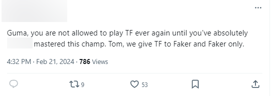 Fan khẳn thiết yêu cầu BHL T1 không để Gumayusi sử dụng TF nữa và nếu chọn thì chỉ Faker được dùng mà thôi