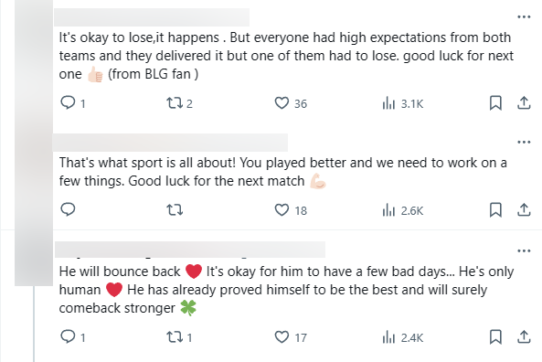 Khán giả gửi lời động viên cho Faker và T1