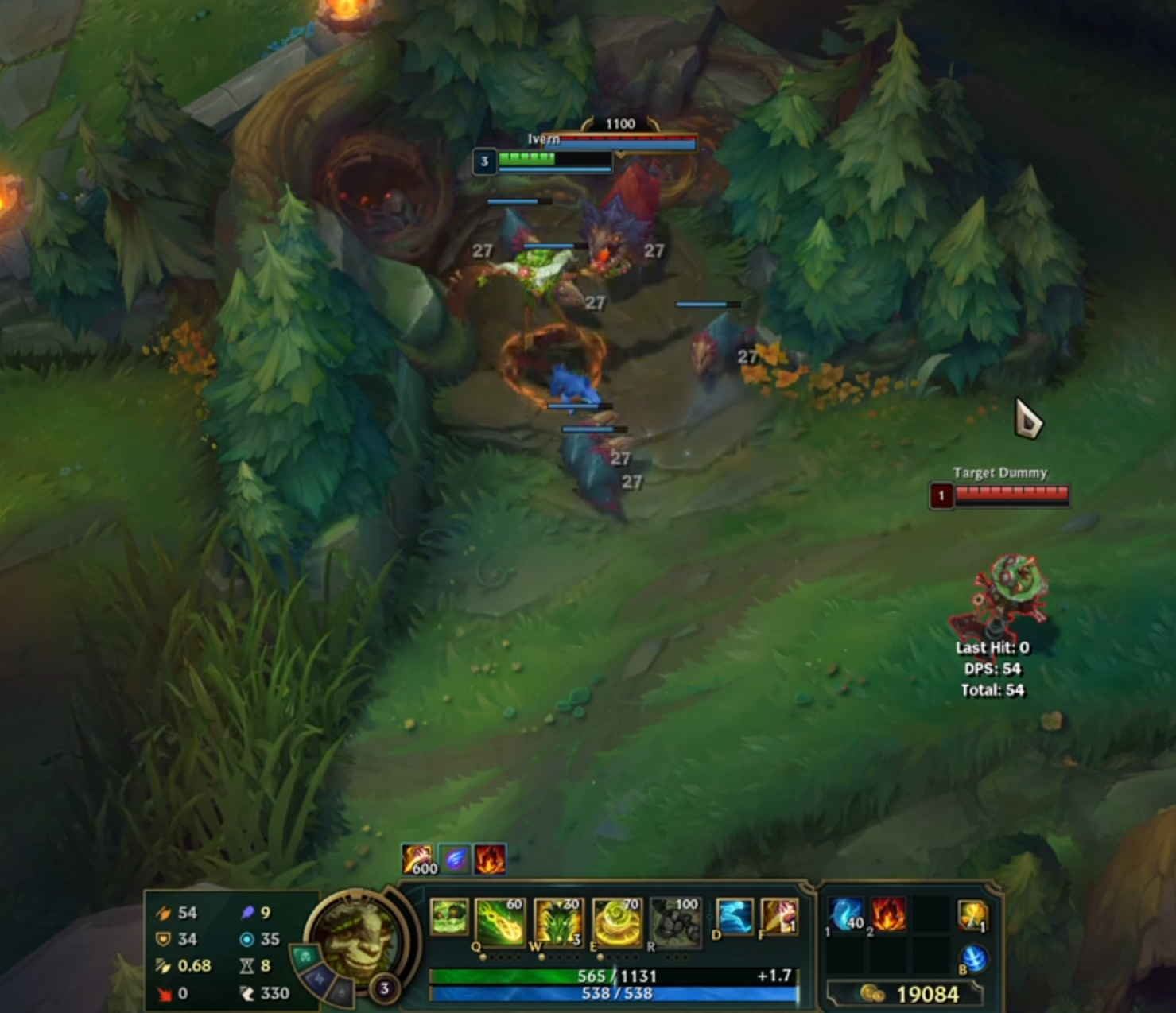 Lỗi tương tác giữa Tàn Tích Bami - Linh Thú Đi Rừng của Ivern và cái bãi quái rừng