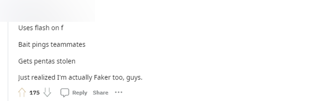 Game thủ thích thú khi Faker "cũng có kiểu chơi game giống mình"