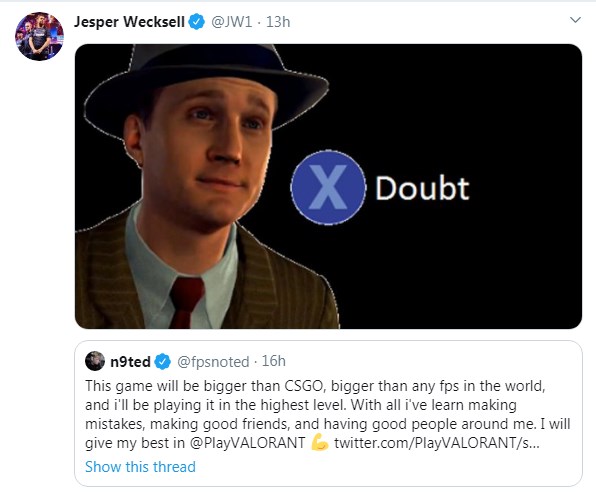 Trận chiến mới chỉ bắt đầu - Valorant của Riot mới ra mắt trailer đã bị proplayer CS:GO vùi dập - Ảnh 5. Trận chiến mới chỉ bắt đầu - Valorant của Riot mới ra mắt trailer đã bị proplayer CS:GO vùi dập - Ảnh 5.