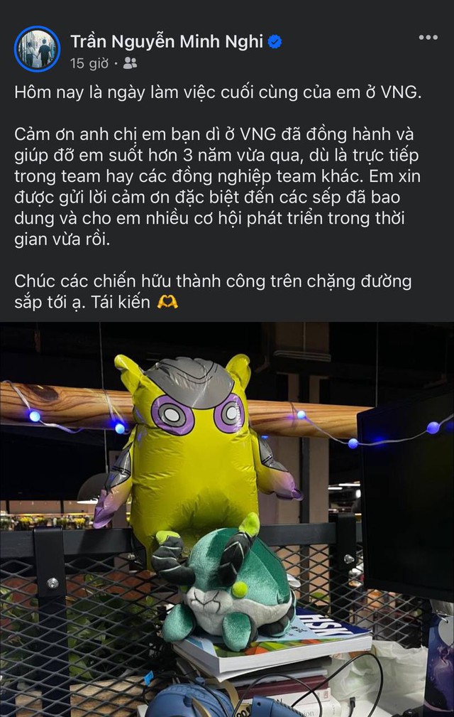 MC Minh Nghi mới đây đã thông báo sẽ chính thức rời VNGGames