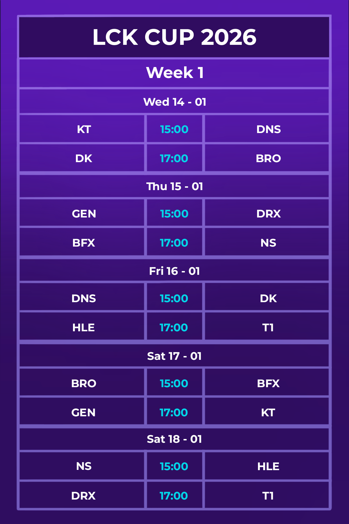 Lịch thi đấu LCK Cup 2026 mới nhất: Chờ đợi "Siêu kinh điển" tuần ra quân- Ảnh 3. Lịch thi đấu LCK Cup 2026 mới nhất: Chờ đợi "Siêu kinh điển" tuần ra quân- Ảnh 3.
