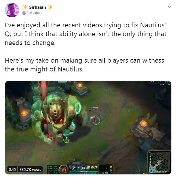 Nhân viên của Riot Games tiếp tục ban thêm cho Nautilus khả năng hóa khổng lồ, kéo xa cả map bá đạo - Ảnh 3.
