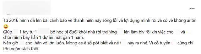 Người trong ngành cũng tố BLV này và khẳng định "từng lên bài cảnh báo nhưng có vẻ không ai tin"