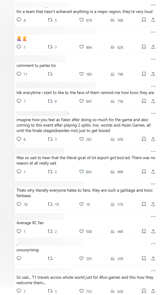 Khán giả quốc tế bức xúc vì cách mà một bộ phận fan KC thiếu tôn trọng Faker