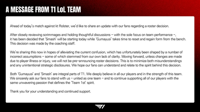 Thượng tầng T1 liên tiếp có hành động tranh cãi trong ngày Smash thay Gumayusi- Ảnh 1.