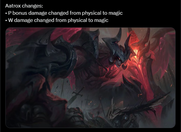 Cộng đồng “tá hỏa” khi Aatrox nhận đợt chỉnh sửa siêu kỳ lạ tới từ Riot Games - Ảnh 2.