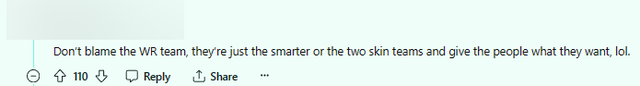 "Đừng cằn nhằn đội ngũ Tốc Chiến, họ chỉ đang thông minh hơn đội "2 skin" và cho người chơi cái mà người chơi thực sự muốn"