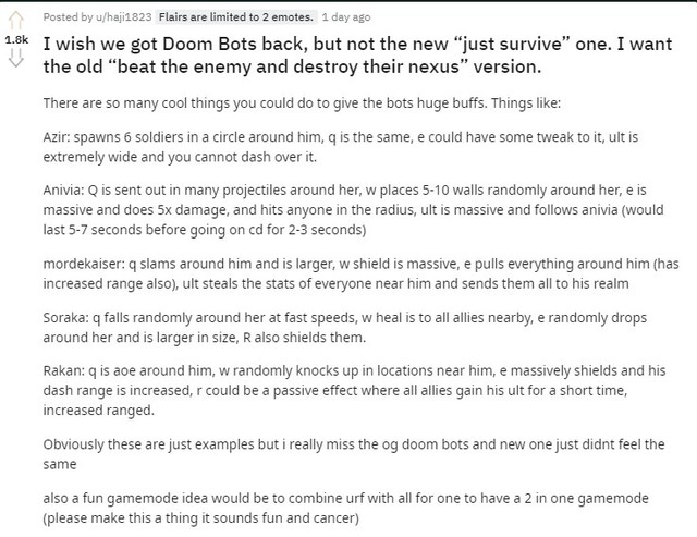 Chán ARURF, game thủ mong muốn Riot Games mang trở lại chế độ Máy Siêu Khủng Khiếp nguyên bản - Ảnh 3.