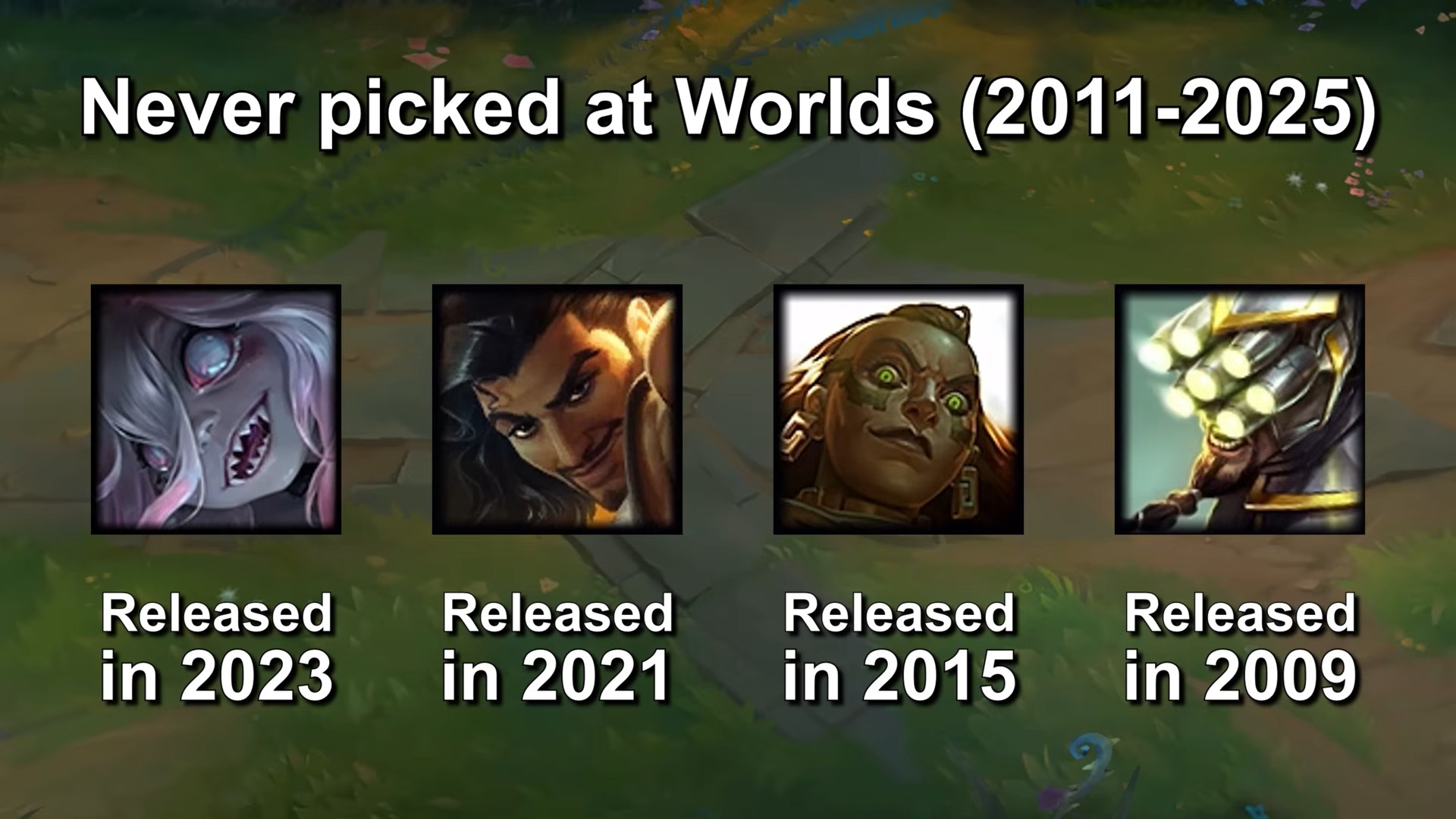 Có 4 vị tướng "con ghẻ" xuyên suốt lịch sử CKTG, một cái tên xuất hiện từ những ngày đầu của LMHT- Ảnh 1.