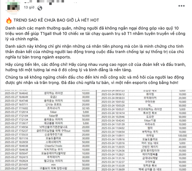 Anti-fan còn sẵn sàng tung sao kê số tiền đã được sử dụng cho các xe tải đó - Ảnh: Guma đã đi tập gym chưa