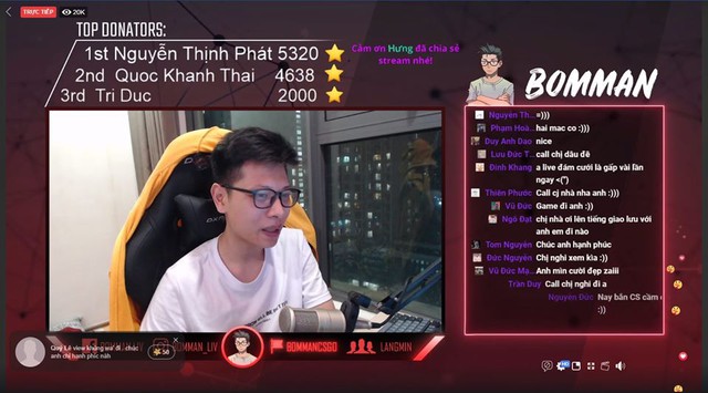 Kênh stream hóa Đại hội võ lâm, cả diễn viên Ninh Dương Lan Ngọc cũng chúc mừng đôi trẻ Bomman - Minh Nghi - Ảnh 1.