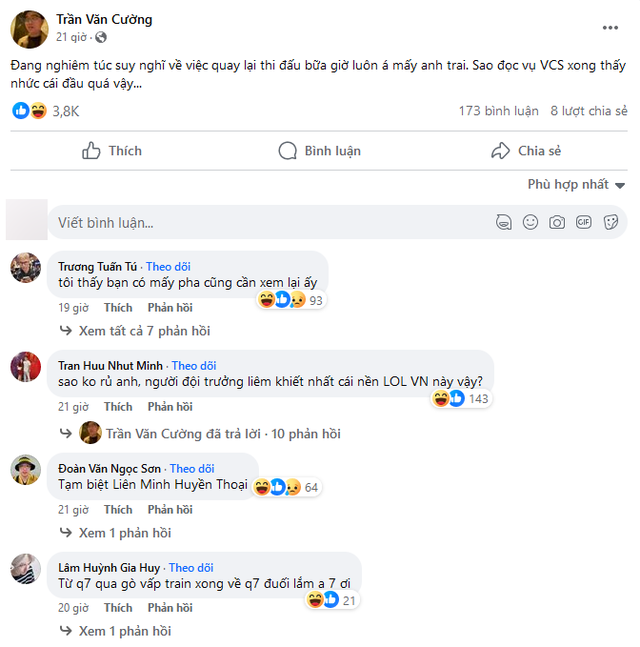 Optimus và dàn nhân vật đình đám của VCS lên tiếng về vụ việc