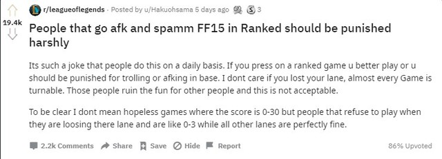 Phá game và AFK ngày càng phổ biến, đã tới lúc Riot Games cần xử phạt nặng hơn nữa hành động này - Ảnh 3.