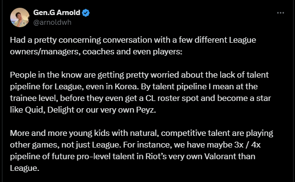 CEO Gen.G nói lên thực trạng báo động tại LCK, LMHT có phần thua thiệt với tựa game “đàn em”- Ảnh 3.