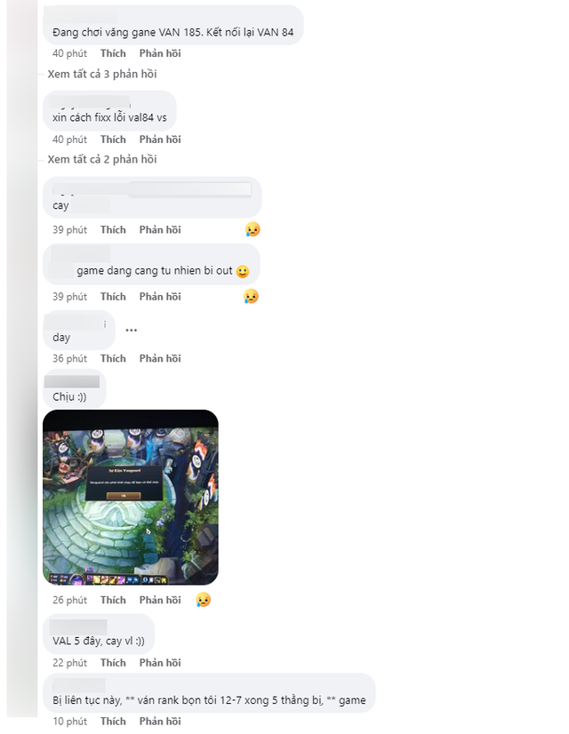 Game thủ Việt Nam bức xúc vì đang chơi thì bị lỗi Vanguard