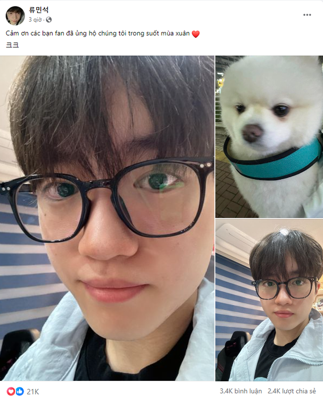 Keria gửi lời cảm ơn bằng tiếng Việt đến fan