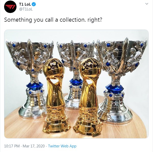 G2 Esports ăn mừng vì nhận cúp MSI xịn, ngay lập tức bị T1 phản pháo rằng ít thế mà cũng khoe - Ảnh 3.