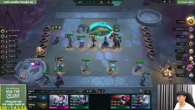 Em Chè và ván đấu sử dụng lối chơi "eco trắng" để giành chiến thắng