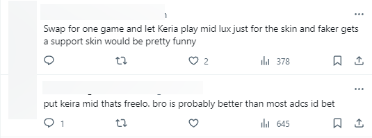 Có ý kiến đề nghị Faker đổi lane với Keria