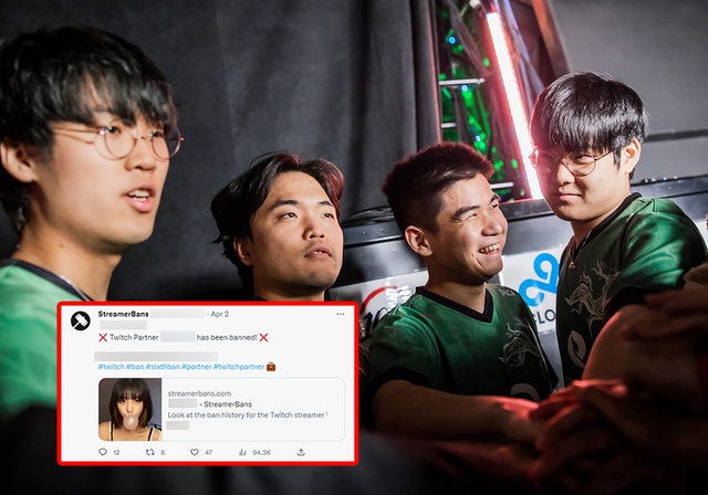 Một nữ streamer đã bị Twitch cấm kênh và có nghi vấn liên quan FlyQuest - nguồn: Twitter