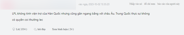 "Không có ngoại binh Hàn thì chúng ta cao lắm là ngang châu Âu (LEC) nên không có quyền gì coi thường họ"