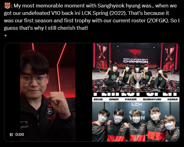 Gumayusi bật mí khoảnh khắc khó quên bậc nhất sự nghiệp cùng Faker, không phải CKTG 2023- Ảnh 3.