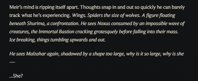 Riot Games bất ngờ hé lộ về vị tướng mới tiếp theo của LMHT, một thực thể tà ác nữa tới từ Hư Không? - Ảnh 4.