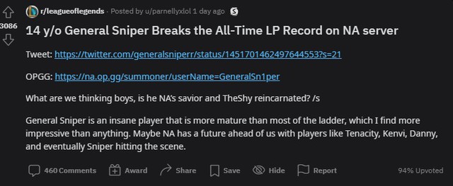 LMHT: Kỷ lục điểm rank Thách Đấu của máy chủ NA bất ngờ bị phá vỡ bởi một cậu nhóc 14 tuổi - Ảnh 11.
