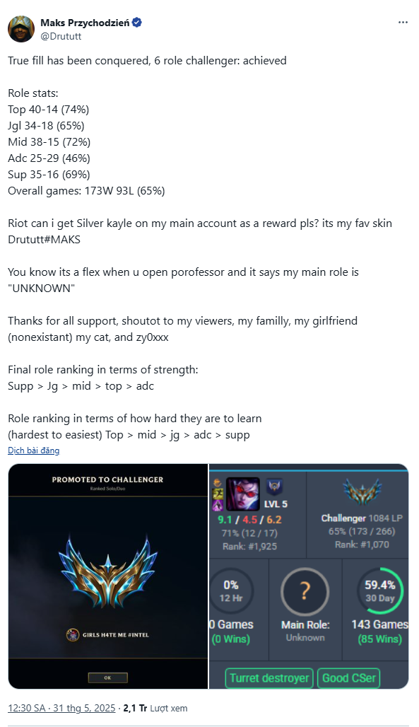 Game thủ thực hiện thử thách "không tưởng", liền được Riot tặng skin hiếm bậc nhất LMHT- Ảnh 2.