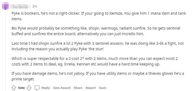Đấu Trường Chân Lý: Game thủ phát hiện lỗi cực nặng khiến Pyke không tương tác với trang bị AP - Ảnh 3. Đấu Trường Chân Lý: Game thủ phát hiện lỗi cực nặng khiến Pyke không tương tác với trang bị AP - Ảnh 3.