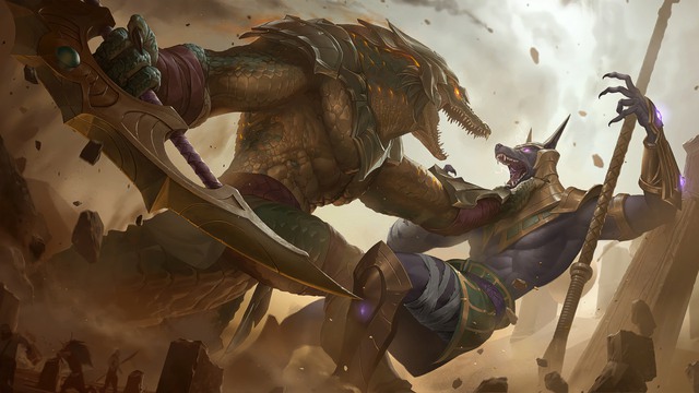 Renekton và Nasus có chung dòng trang phục cũng không thu hút sự chú ý của người chơi