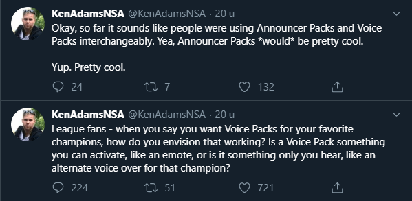 Riot Games ngầm giới thiệu cho game thủ vật phẩm đặc biệt mới - Announcer Packs? - Ảnh 3. Riot Games ngầm giới thiệu cho game thủ vật phẩm đặc biệt mới - Announcer Packs? - Ảnh 3.