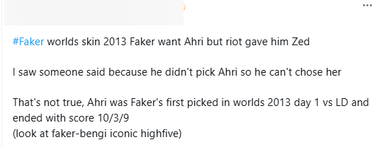 Hé lộ sự thật bất ngờ về skin CKTG đầu tiên của Faker, cộng đồng đã nhầm lẫn suốt bao năm qua?- Ảnh 2.