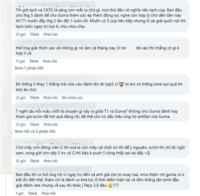 Có người từng ủng hộ T1 xoay tua đội hình giờ cũng Có người từng ủng hộ T1 xoay tua đội hình giờ cũng