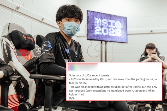 Tuyển thủ tol2 đã phải trốn khỏi gaming house của DFM và chia sẻ rằng cảm thấy bị đe dọa tính mạng