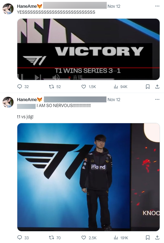 HaneAme là fan cứng của Faker HaneAme là fan cứng của Faker