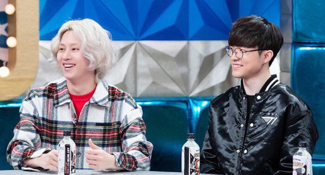 Ca sĩ Heechul là 1 fan cứng của Faker và của LMHT - nguồn: Twitter