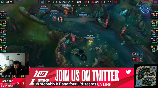 Nam BLV cho rằng LPL đang mạnh vượt trội hơn hẳn LCK và chỉ có KT là có thể "ngang hàng"