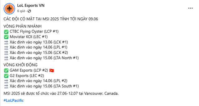 GAM nguy cơ "bay màu sớm" ở MSI 2025- Ảnh 2.