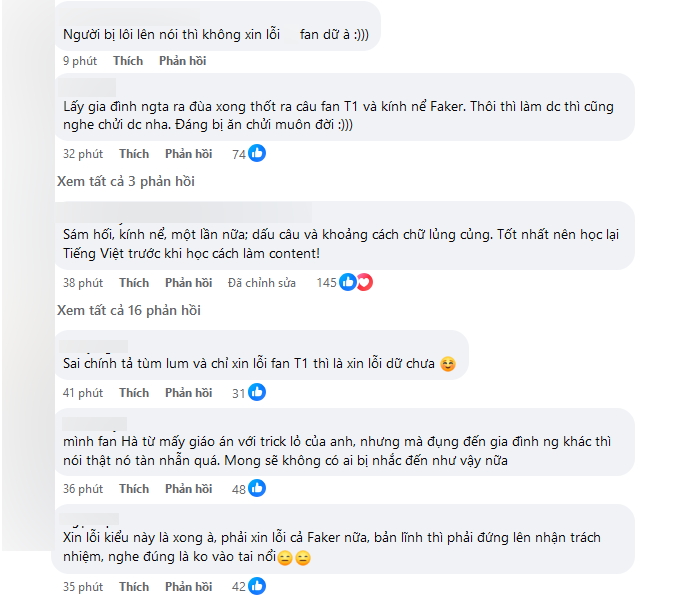 Hà Tiều Phu động chạm chuyện nhạy cảm của Faker, bài xin lỗi như 